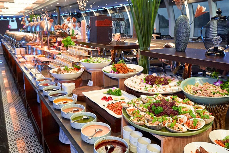 Du thuyền tiếng 360 chỗ: Paradise Delight khởi hành Tối: 18:00 - 21:30